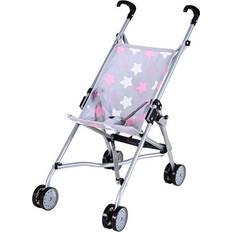 Knorrtoys Sim Dukkevogn Stjerne Grå Pink
