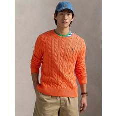 Polo Ralph Lauren Orange Jumpers Polo Ralph Lauren Pull En Maille Torsadé - Orange