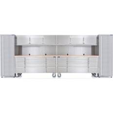 SGS Stainless Steel 30 Drawer Work Bench