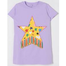 Purple Dresses Children's Clothing Stella McCartney Kids Cotton Jersey Star Dress - Lilac Purple