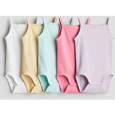 Purple Bodysuits Children's Clothing H&M Baby 5-Pack Cotton Bodysuits - Purple