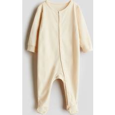 H&M Super Soft Cotton Sleepsuit - Beige