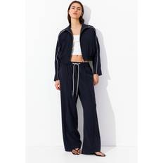 H&M Dam Jackor H&M Twill Track Jacket - Blue