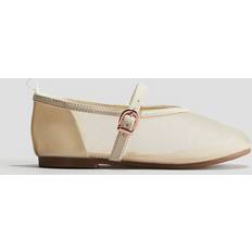 H&M Mary Janes I Mesh - Ljusbeige