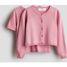 H&M 2-Piece Top And Cardigan Set - Pink