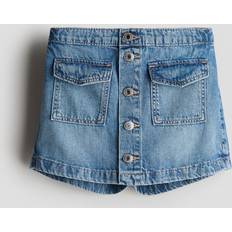 H&M Byxkjol I Bomullsdenim - Denimblå
