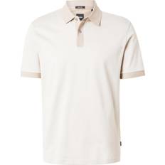 Beige - Men Polo Shirts BOSS H Parlay 432 Mercerised Polo T Shirt - Beige