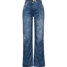 Cecil Wide Leg Jeans - Blau