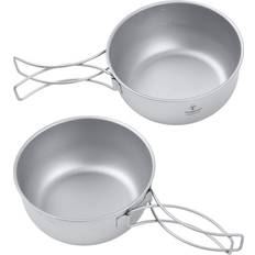 Tomshoo 450ml Camping Cookware Titanium Bowl