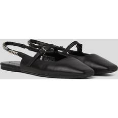 Karl Lagerfeld Dame Højhælede sko Karl Lagerfeld Konnie Signia Chain Slingbacks - Black