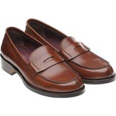 Sophia Ladies Hybrid-Soled Loafers - Light Brown