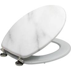 Wood Toilet Seats Metro Lane Marble Toilet Seat 37.5cm W x 44.5cm D