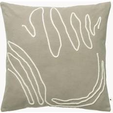 Ferm LIVING Kuddöverdrag ferm LIVING Jot Cushion Cover Kuddfodral Elm 50 x 50 x 50 cm Kuddöverdrag Grön, Grå (50x50cm)
