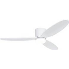QAZQA Fans QAZQA White Ceiling Fan Incl Led with Remote Control