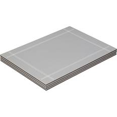 Faux Leather Place Mats F&F Faux Leather Silver/Grey Placemat 4 Pack Place Mat Silver