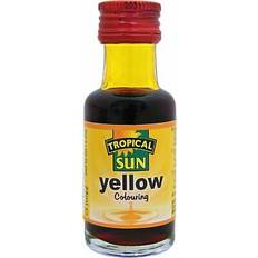 Yellow Colourings Tropical sun Yellow Food Liquid 28ml Pack of 4 Colouring