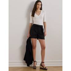 Lauren Ralph Lauren Dame Overdele Lauren Ralph Lauren Rfnd Strtch 1X1 Ribelb Knt Kvinde - Hvid