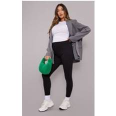 PrettyLittleThing Maternity Basic Black Jersey Leggings 6