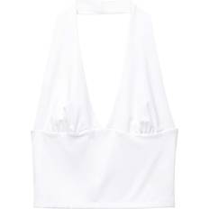 Pull&Bear Halterneck Top - White