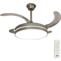 33832 Ross Silver Ceiling Fan with Light 36 W 4100 Lm