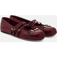 Gucci Ballerinas Gucci Horsebit Leather Ballet Flats - Burgundy