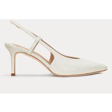 38 ½ - Vita Pumps Lauren Ralph Lauren Khloe Nappa Leather Slingback Pump - Vit