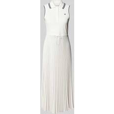 Tommy Hilfiger White Dresses Tommy Hilfiger Pleated Polo Midi Dress - White