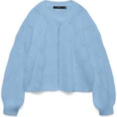 Mesh Koftor Vero Moda Vmnovah LS Button Cardigan Exp - Airy Blue
