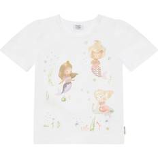 Hust & Claire Bluser T-shirts Alma - Beige/Pastelblå/Lysegrøn/Hvid