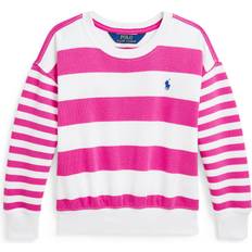 Ralph Lauren Børnetøj Ralph Lauren Knitted Striped Sweatshirt - Belmont Pink