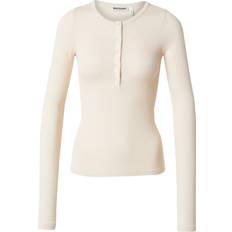 Weekday Florie Shirt Med Lange Ærmer - Lysebeige