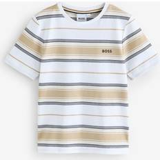 BOSS Stone T-Shirt 12 År - Stone/Off White