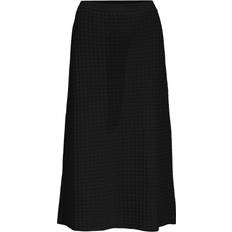 Mesh Nederdele Object Objester MW RE Midi Pattern Skirt D - Black