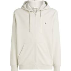 Calvin Klein Grøn Overtøj Calvin Klein Cotton Terry Zip Up Hoodie - Blue