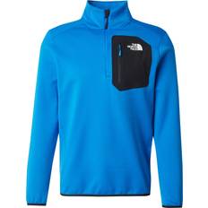 Gang & Vandring - Hvid Overtøj The North Face Men's Crest 1/4 Zip Fleece Hero - Blue/TNF Black