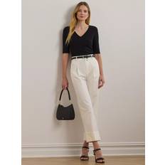 Lauren Ralph Lauren Dame T-shirts Lauren Ralph Lauren T-shirts Med Korte Ærmer V Judy - Sort