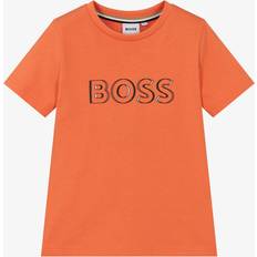BOSS Boys Cotton T-Shirt - Orange