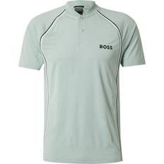 Grøn - Tennis Polotrøjer BOSS Træningspoloshirt Med Slim Fit I Mesh - Grøn