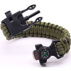 MTK Överlevnadsarmband Survival Emergency Armband Army Green