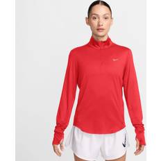 Orange - Sportswear Garment Jumpers Nike Swift Women's Dri-FIT UV 1/4-Zip Running Top - Red/Pink
