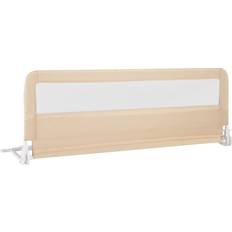 Beige Bed Guards Kid's Room Costway Foldable Baby Bed Rail Guard 150 cm