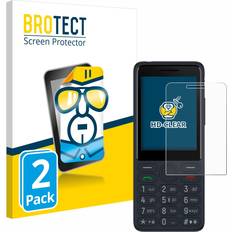 Screen Protectors Brotect 2x Display Schutz Folie für TCL OneTouch 4022s Zubehör Transparent