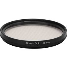 Camera Lens Filters Konnwei Gold Streak Anamorphic Effect Filter UHD Optical Glass Waterproof 58mm