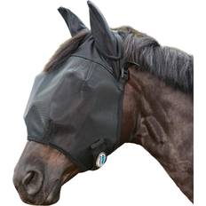 Weatherbeeta Horse Bonnets Weatherbeeta Comfitec Double Dart Deluxe Fly Mask With Ears - Black