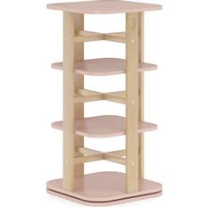 Tidy Rotating Bookshelf Storage Cherry Almond
