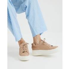 Trainers River Island Womens Platform Lace Up Trainers - Pink
