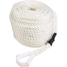 Båtlinor 3-Slået Polyester PP Tov Hvid Med Nylon Kovs 12 mm 35 meter