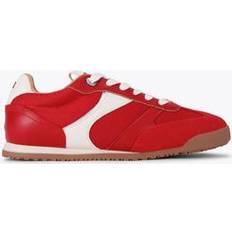 Kurt Geiger Likely Embellished Lace Up Trainers - Red