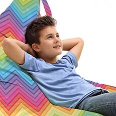 Beanbags Abakuhaus Regenbogen Spielzeugtasche Sitzsack Bunte Vivid Chevron Mehrfarbig 87 cm x 144 cm