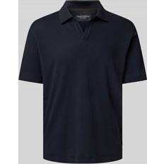Marc O'Polo Herr Pikétröjor Marc O'Polo O’Polo Polo Short Sleeve Cotton Linen Mi Herr Kortärmade - Dark Navy
